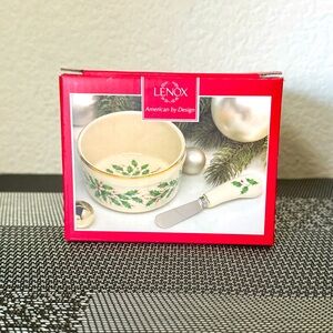 Lenox Holiday Dip Bowl and Spreader